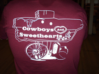 Cowboys and Sweethearts Line Dancing T-Shirt